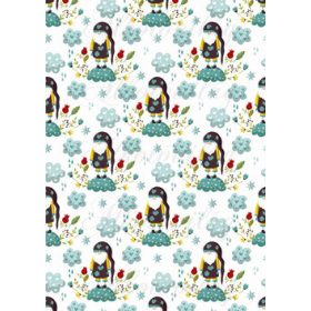 Valentin napi cuki manók virágokkal, szíves felhőkkel