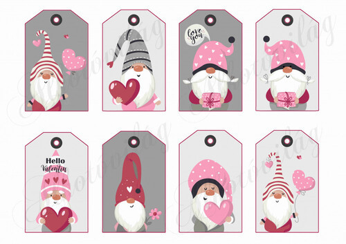 Valentin napi kártyák manókkal