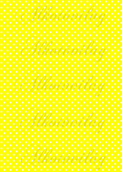 Fehér pöttyök élénk citromsárga alapon