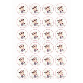 Kislány 4 cm-es körökben