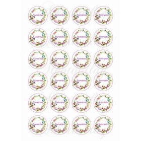 Koszorú tojásokkal, kismadárral - SZERETETTEL felirattal