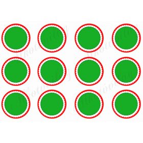 Kokárdák üresen, díszíthető belsővel - 6 cm