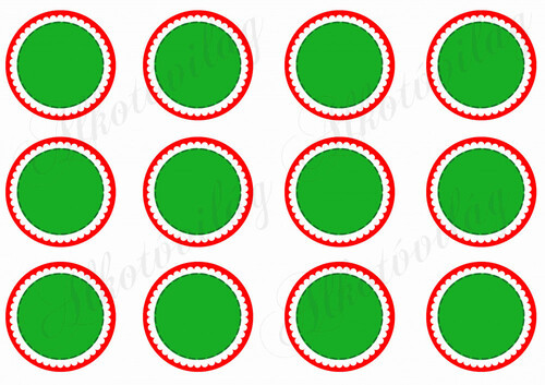 Kokárdák üresen, díszíthető belsővel - 6 cm