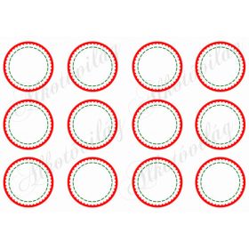 Kokárdák üresen, díszíthető belsővel II.- 6 cm