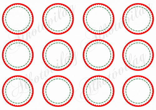 Kokárdák üresen, díszíthető belsővel II.- 6 cm