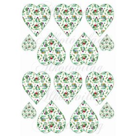 Vidám házikók levelekkel szíveken KICSIBEN