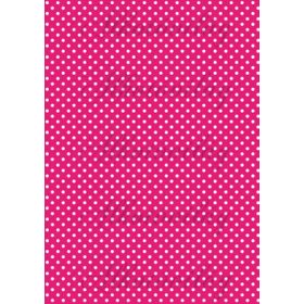 Fehér pöttyök élénk pink alapon