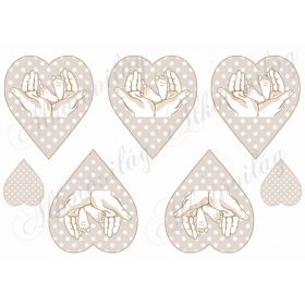 Gyermeklább szívben pöttyös szíveken