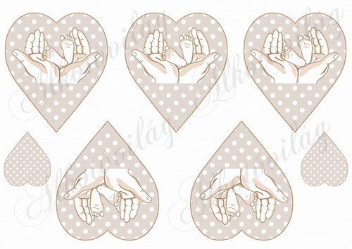 Gyermeklább szívben pöttyös szíveken