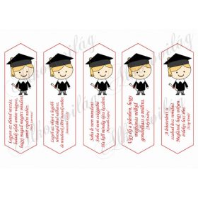 Ballagási könyvjelzők idézetekkel - szőke hajú fiú