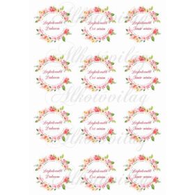   Legkedvesebb Dadusom, Óvó nénim, Tanár nénim feliratok virágos körökben