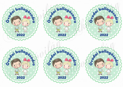 Óvodai ballagásodra szőke kislány, barna kisfiú - 2022