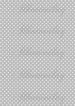 Fehér pöttyök szürke alapon