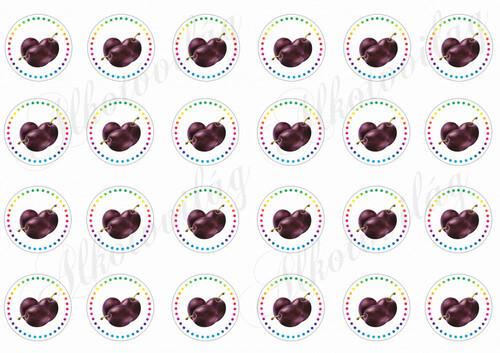 Szilva címkék - 4 cm