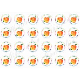 Sárgabarack címkék - 4 cm