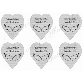 Szívek - SZÍVEMBEN ÖRÖKKÉ ÉLSZ felirattal