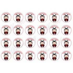   Cuki tatica EKG jellel - HŐS VAGYOK és ÜGYES VAGYOK felirattal - MINIBEN