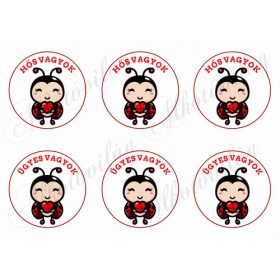   Cuki tatica EKG jellel - HŐS VAGYOK és ÜGYES VAGYOK felirattal