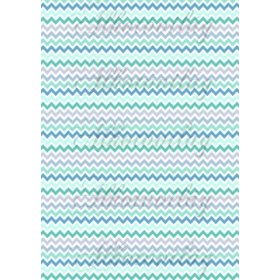   Chevron csíkos kékes-zöldes árnyalatban világos színekben