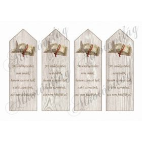   Fa erezetes könyvjelzők ballagási idézettel - Az emlékezéshez