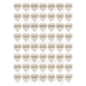   Mini szívek - Kézzel készül magyar termék és szeretettel felirattal - 3 cm