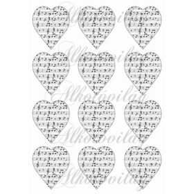 Kottás szívek üresen - 6,5 cm magas