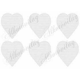   Kereszt rózsákkal 9 cm magas szíveken - HÁTULJA - szürkés