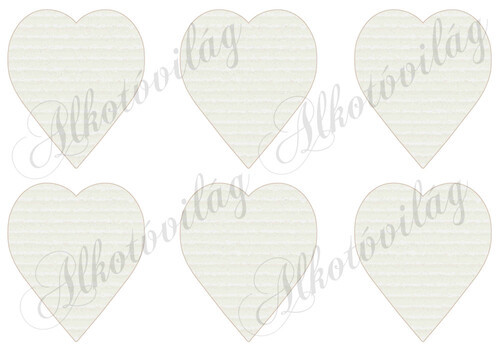 Kereszt virágokkal 9 cm magas szíveken - HÁTULJA - drappos