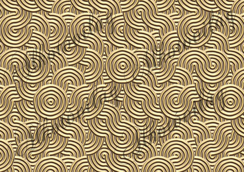 3D csigaminta arany színben