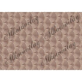 3D csigaminta réz színben