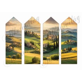 Könyvjelzők Toszkán tájakkal - 16,5 x 5,5 cm