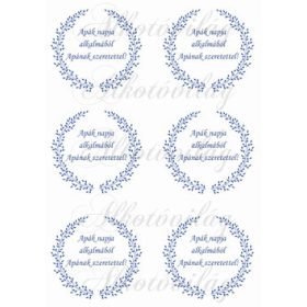 Apák napi koszorúk - APÁNAK SZERETETTEL felirattal