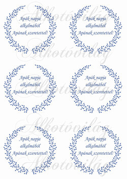 Apák napi koszorúk - APÁNAK SZERETETTEL felirattal