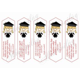   Ballagási könyvjelzők idézetekkel, szőke kislánnyal - Dajka nénidtől felirattal