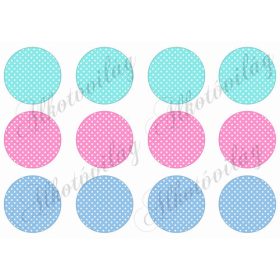 Pöttyös körök 6 cm