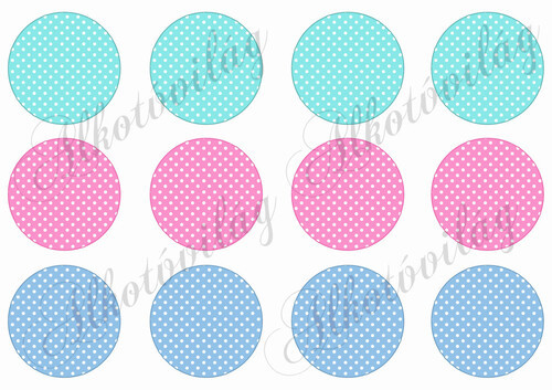 Pöttyös körök 6 cm