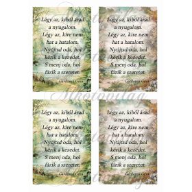   Tájképek Gárdonyi idézettel - Légy az, kiből árad a nyugalom - 13 x 9 cm