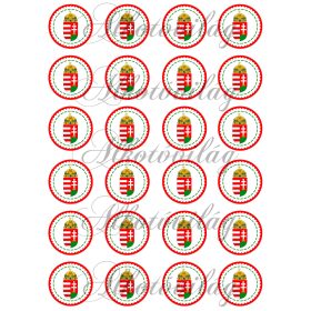 Kokárda magyar címerrel 4 cm