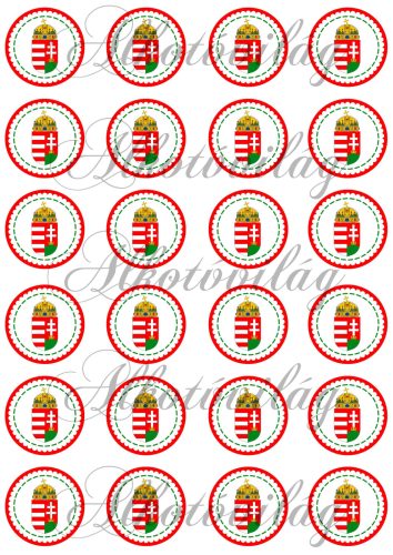 Kokárda magyar címerrel 4 cm