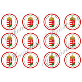 Kokárda magyar címerrel 6 cm