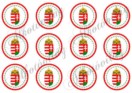 Kokárda magyar címerrel 6 cm