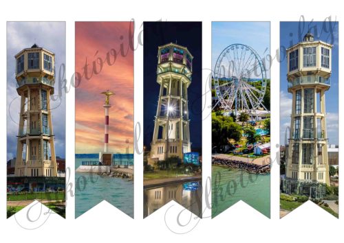 Könyvjelzők SIÓFOK nevezetességeivel - 17x5 cm