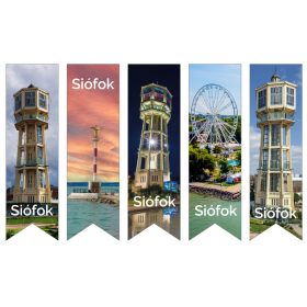   Könyvjelzők SIÓFOK nevezetességeivel és felirattal - 17x5 cm