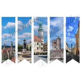 Könyvjelzők SOPRON nevezetességeivel - 17x5 cm