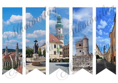 Könyvjelzők SOPRON nevezetességeivel - 17x5 cm