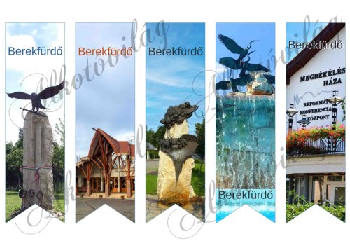 Könyvjelzők BEREKFÜRDŐ felirattal - 17 x 5 cm