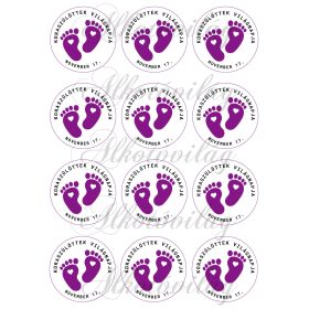 Koraszülöttek világnapja 6 cm-es körökön