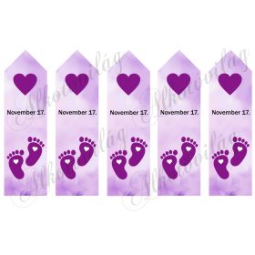 Könyvjelzők koraszülöttek világnapjára - 17,5  x 5 cm