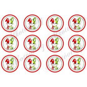 Kokárdák cuki nyuszikkall 6 cm-es körökben