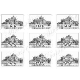 Városok hűtőmágnesre 5 x 8 cm - TATA 2. verzió